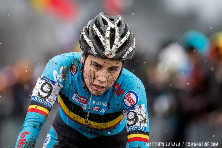 Sanne Cant has had a successful season, winning the World Cup and earning silver in Tabor, despite her frustration with being so close to gold. Elite Women, 2015 Cyclocross World Championships. © Mathew Lasala / Cyclocross Magazine