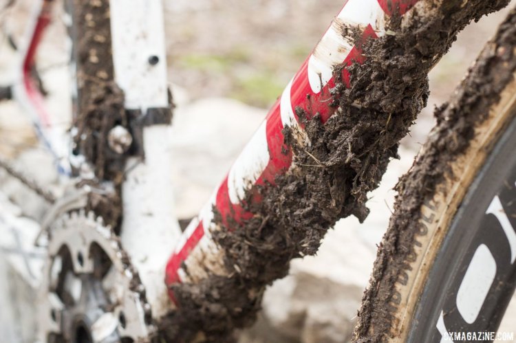 This is the mud the Elite Women had to deal with. © Cyclocross Magazine