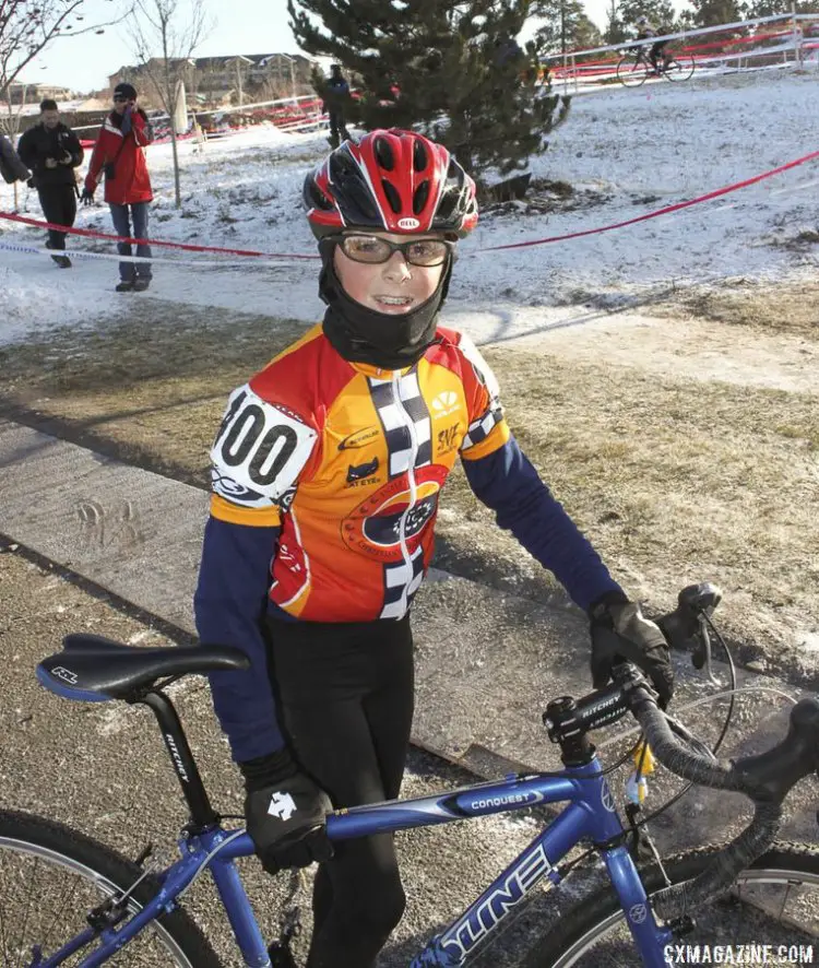 Gage Hecht after his first win at Nationals in 2009 in Bend - improving on his silver in 2008. © Cyclocross Magazine