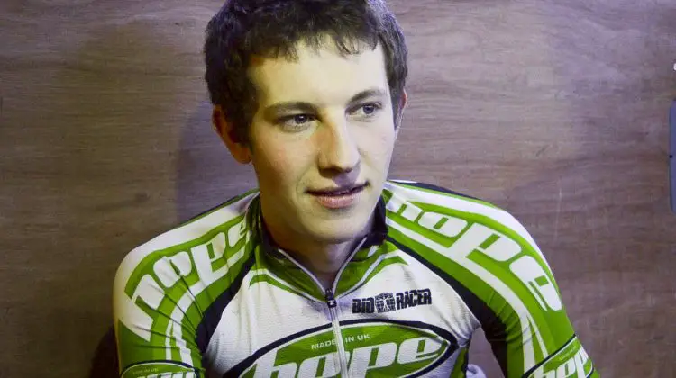 Jack Clarkson, mentally preparing himself for his last U23 race. © Phil Ingham