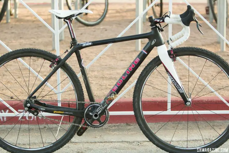 Justin Lindine's "Prototype" Singlespeed Redline Conquest - 2015 Cyclocross National Championships © Cyclocross Magazine