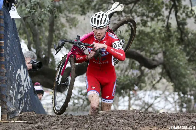 Owen had no problems managing the run-ups at Zilker Park. © Cyclocross Magazine