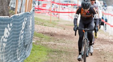 Dwight turned the tables and hit the front on lap two. © Cyclocross Magazine