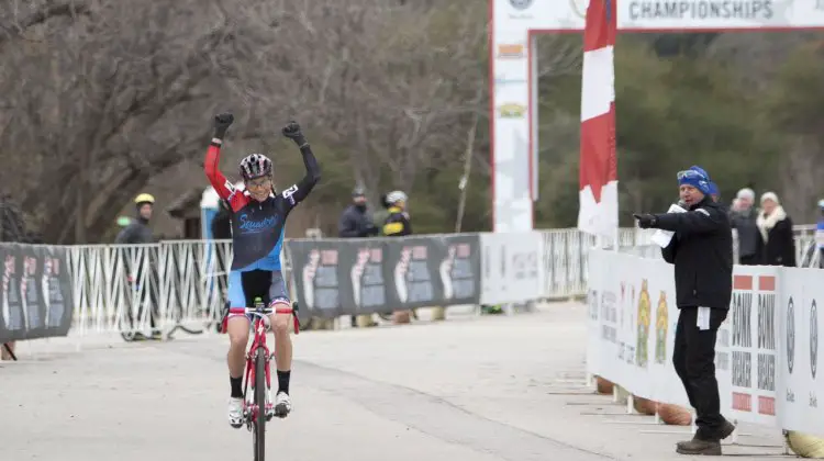 Catherine Moore from Waco, Texas took her first cyclocross title today. © Cyclocross Magazine