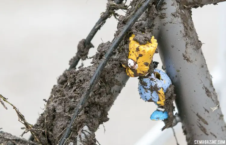 Want to know which bike is Hecht’s A bike? Simple: look for the one where Bart Simpson is choking on a front derailleur cable. © Cyclocross Magazine