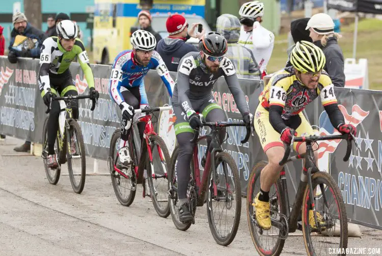 Woodall beat a fast field in the Masters 30-34 race. © Cyclocross Magazine