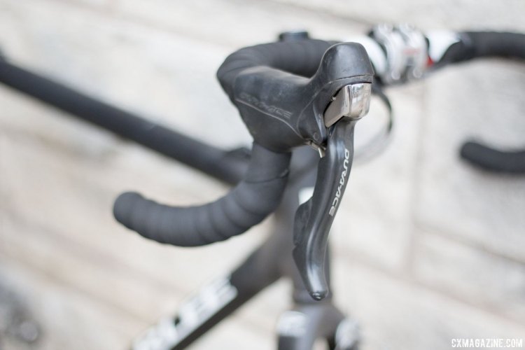 Well used Dura-Ace 10-speed shifters are still going strong. © Cyclocross Magazine