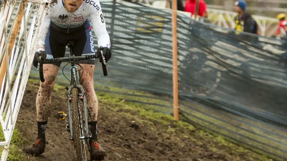 Stephen Hyde had a strong ride to boost his Worlds team chances. 2015 Cyclocross National Championships - Elite Men. © Cyclocross Magazine