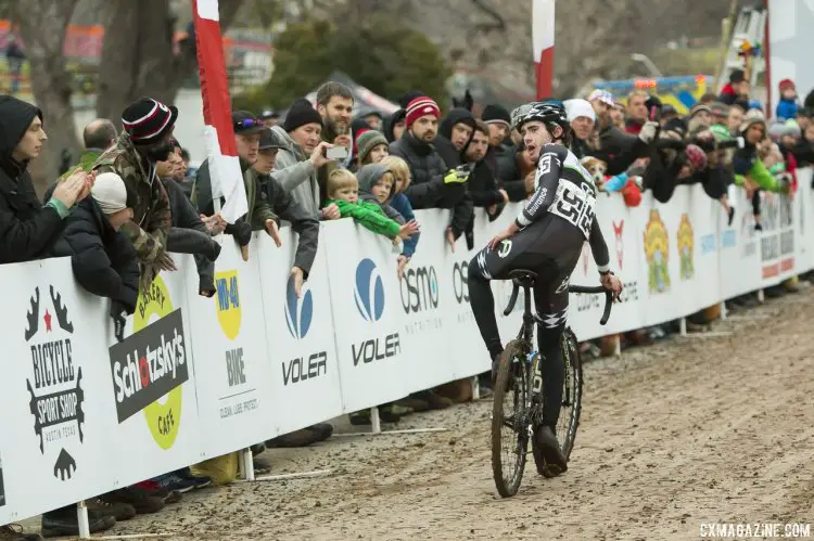 Zach McDonald finished third in front of his newly-adopted home crowd. 2015 Cyclocross National Championships - Elite Men. © Cyclocross Magazine