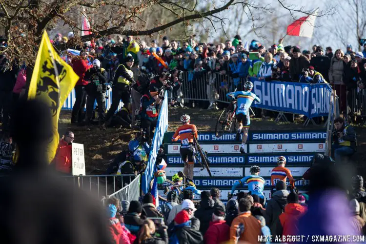 The fans came out in droves on Sunday. U23 Men - 2015 Cyclocross World Championships © Mike Albright / Cyclocross Magazine