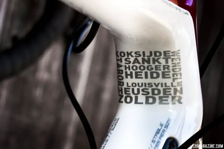Hyde's race bike is based on this Shimano 105-equipped 2015 Focus Mares cyclocross bike we're currently reviewing for Issue 27. © Cyclocross Magazine