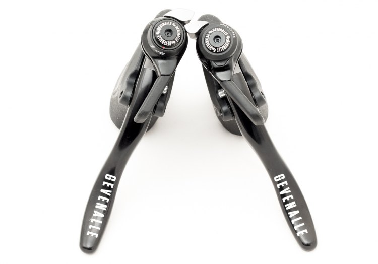 Gevenalle's new GX Shimano 10-speed Dyna-Sys-compatible shifters. © Cyclocross Magazine