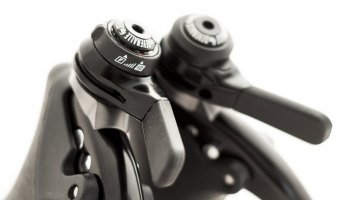 Gevenalle's new GX Shimano 10-speed Dyna-Sys-compatible shifters bring Shadow Plus compatibility to drop-bar cyclists. There's still a friction option should you need it. © Cyclocross Magazine