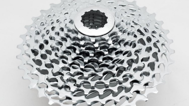 SRAM 1170 11-36 cassette for Force CX1 drivetrains adds range, terrain, and weight. © Cyclocross Magazine