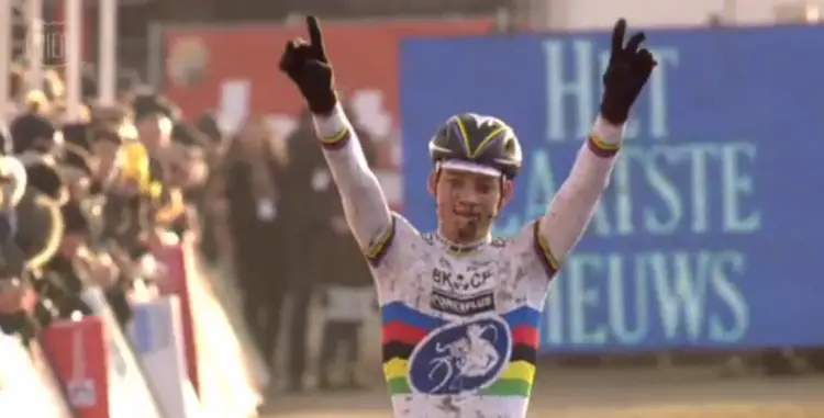 Van der Poel has become the rider to beat in 2015. Photo: Vier footage.