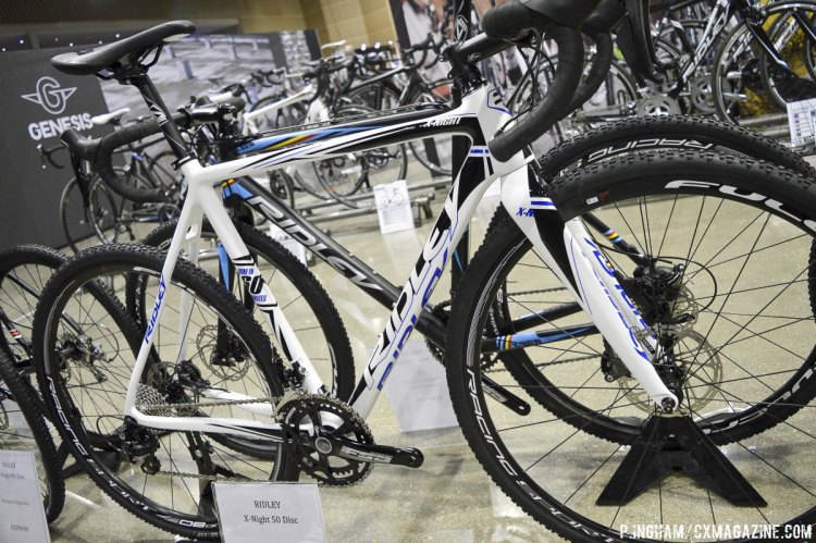 The 2016 Ridley X-Night models, such as the 50 shown here, will include more race-entry level options such as a Shimano 105 equipped bike. © Philip Ingham / Cyclocross Magazine