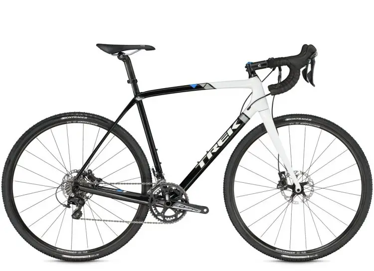 Trek's 2016 Boone Disc 5, with Shimano 105 and hydraulic brakes, with an aluminum steerer tube. Photo from Trek Bicycles.