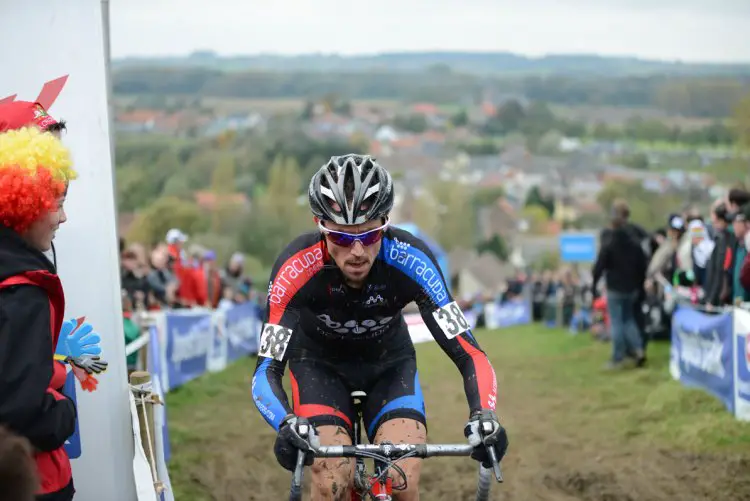 Patrick Gaudy, shown here at Koppenburg cross, was tragically killed by a truck on a training ride.