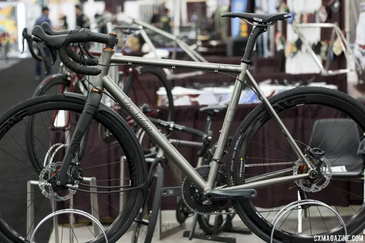 DeSalvo Custom Cycles cyclocross/gravel frames start at just $2550. Custom geo goes for $175 more. NAHBS 2015. © Cyclocross Magazine
