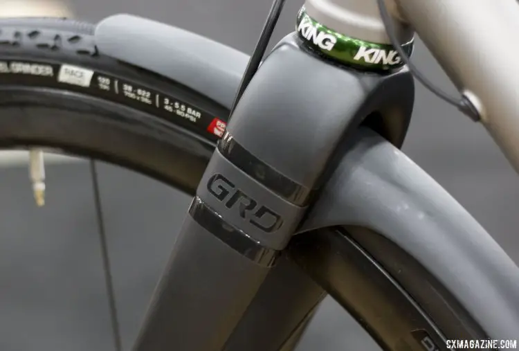 ENVE Composite' GRD (Gravel Road Disc) thru axle fork seen on the Moots Dirt Road prototype bike. NAHBS 2015. © Cyclocross Magazine