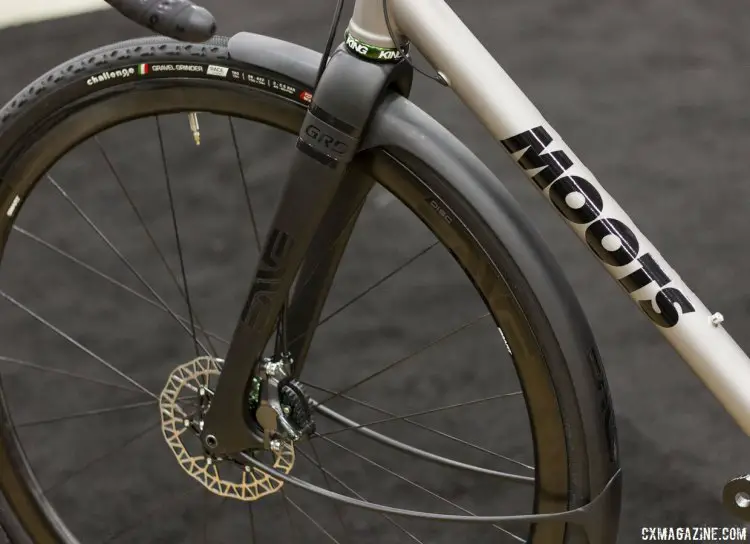 ENVE Composite' GRD (Gravel Road Disc) thru axle fork seen on the Moots Dirt Road prototype bike. NAHBS 2015. © Cyclocross Magazine