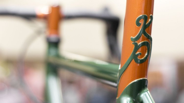 Lovebaum's brazed cyclocross frameset. NAHBS 2015. © Cyclocross Magazine