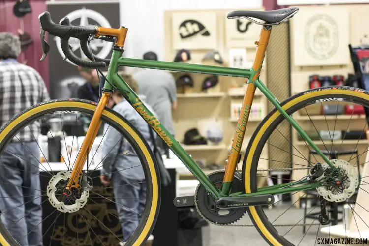 Lovebaum's brazed cyclocross frameset. NAHBS 2015. © Cyclocross Magazine