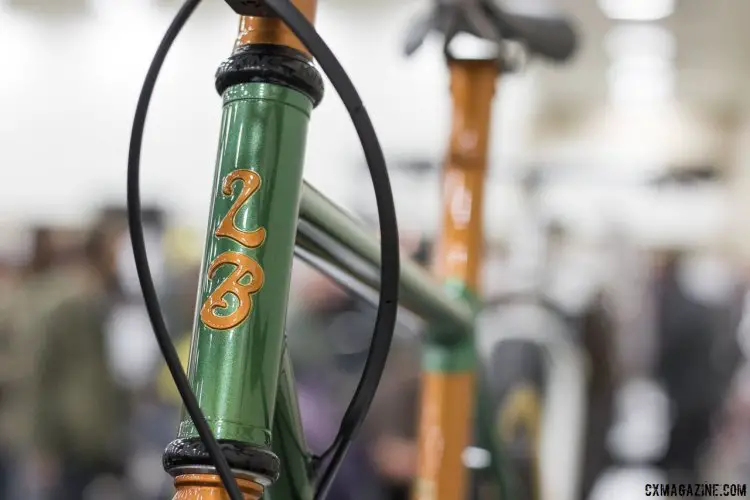 Lovebaum's brazed cyclocross frameset. NAHBS 2015. © Cyclocross Magazine