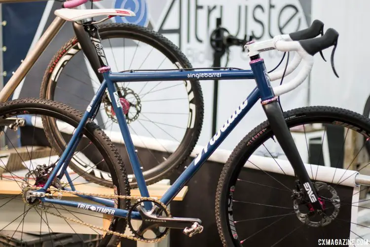 Mosaic Cycles' True Temper singlespeed creation for the Singlebarrel Cyclocross Team, NAHBS 2015 © Cyclocross Magazine
