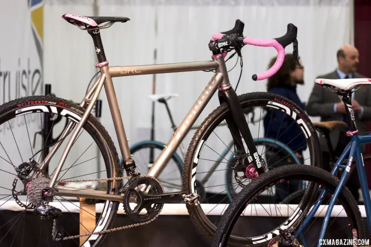 Mosaic Cycles' Titanium XT1 cyclocross bike. NAHBS 2015 © Cyclocross Magazine