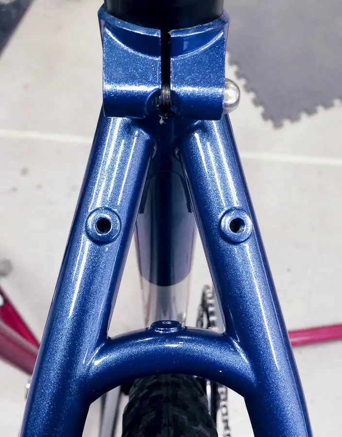 The United Bicycle Institute employs ensured this frame had the capability to deal with the roughest gravel riding in Oregon. © Ron Sutphin