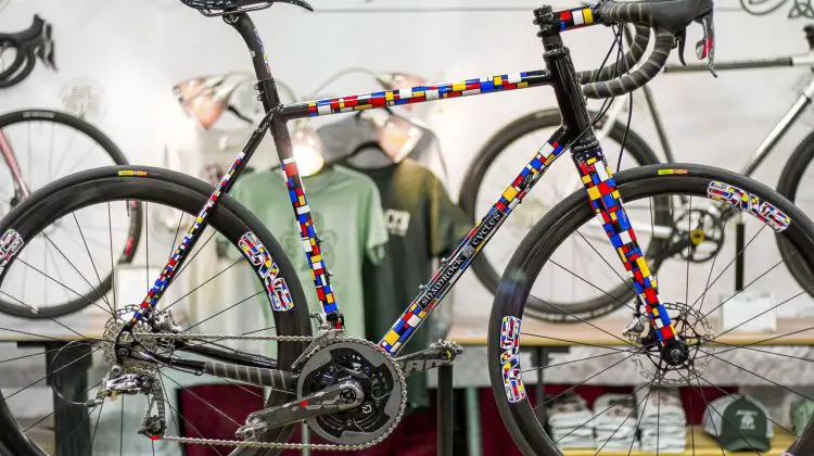 Best Finish Winner Shamrock Cycles' road/gravel steel disc bike. NAHBS 2015 © Cyclocross Magazine