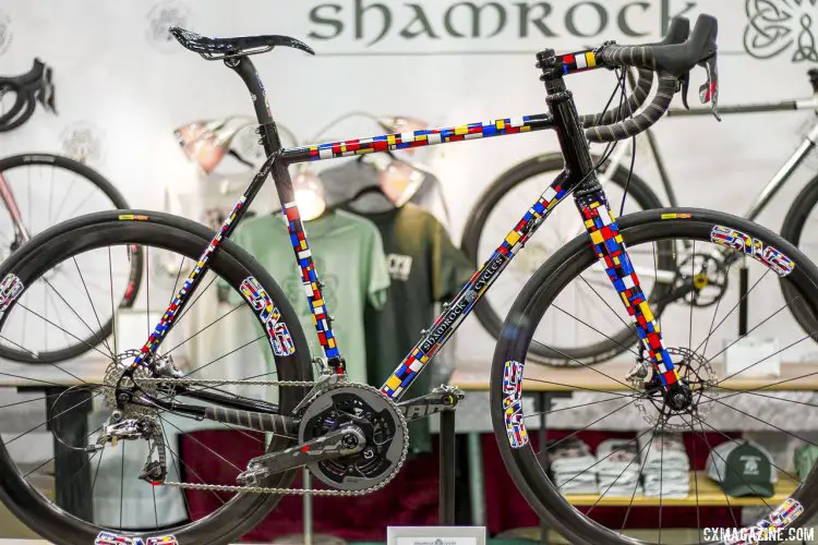 Best Finish Winner Shamrock Cycles' road/gravel steel disc bike. NAHBS 2015 © Cyclocross Magazine