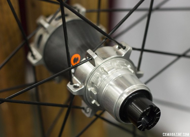 XD driver is an option on Alchemist's unique, asymmetrical lightweight carbon wheels. © Cyclocross Magazine