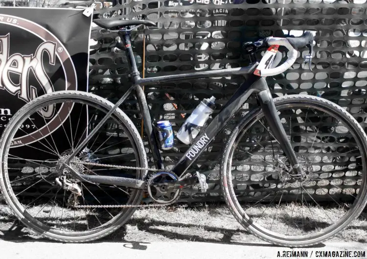 MacKenzie Woodring's Foundry Harrow with a SRAM CX1 drivetrain. © Andrew Reimann/Cyclocross Magazine