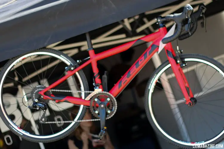 2016 Felt Bicycles cyclocross bikes dropped its Breed singlespeed, but still features its F24x kid's cyclocross bike with 24 inch wheels. Shimano Sora, Kenda Happy Medium tires, Tektro RX1.0 brakes, $849, one size. © Cyclocross Magazine