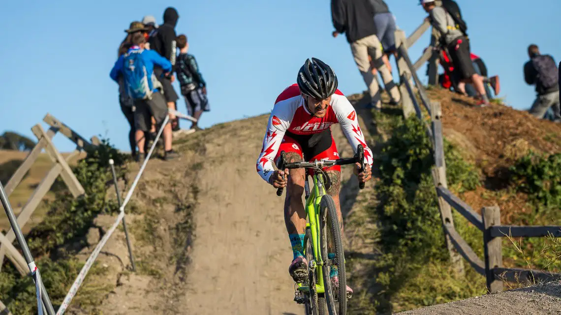Ben Berden held on for second place at Sea Otter 2015. © Matthew Lasala / Cyclocross Magazine