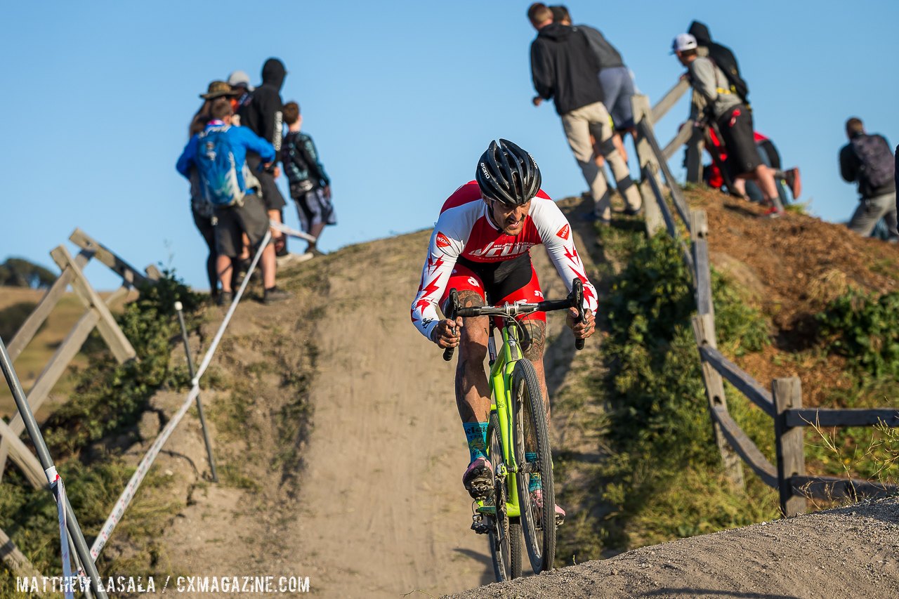 Ben Berden held on for second place at Sea Otter 2015. © Matthew Lasala / Cyclocross Magazine