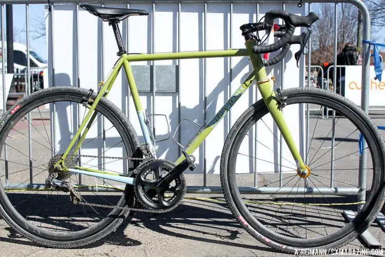 Shawn Aker's Breadwinner Holeshot with an Ultegra Di2 drivetrain. © Andrew Reimann / Cyclocross Magazine