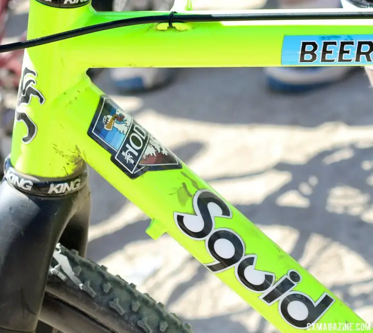 Eric Nelson's Squid Bikes / Beer Components team singlespeed. © Cyclocross Magazine