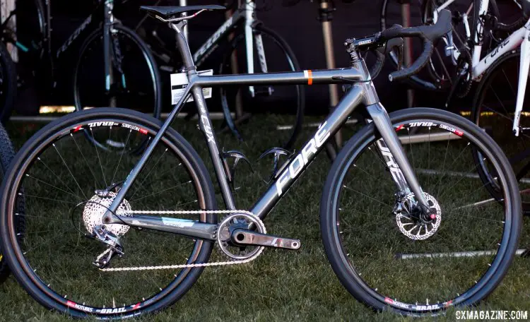 The Fezzari Fore Cyx gets a new grey color scheme option and Di2 wiring ports. Sea Otter 2015. © Cyclocross Magazine