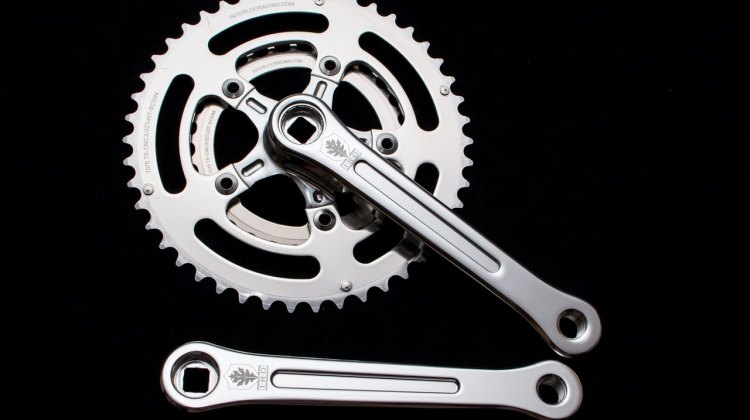 IRD's Defiant square taper crankset, shown with 46/30 chainrings. © Cyclocross Magazine