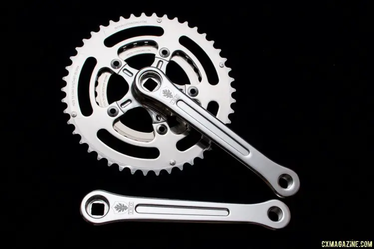 IRD's Defiant square taper crankset, shown with 46/30 chainrings. © Cyclocross Magazine