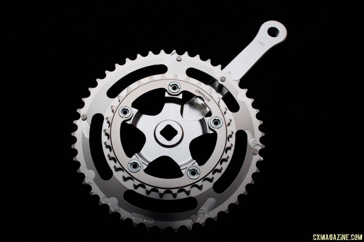 IRD's Defiant square taper crankset, shown with 46/30 chainrings. © Cyclocross Magazine