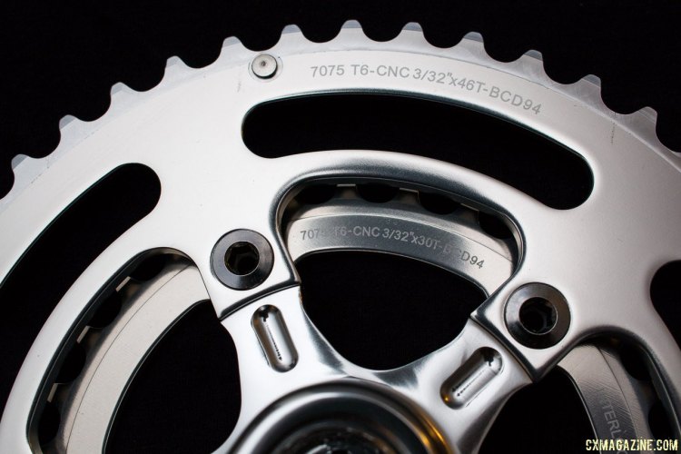 IRD's Defiant square taper crankset, shown with 46/30 chainrings. © Cyclocross Magazine