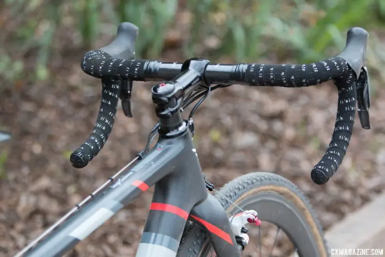 Curley’s cockpit and seatpost are Thomson components. © Cyclocross Magazine