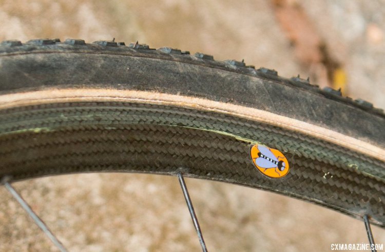Shere used Nimble’s carbon fiber Fly as her wheelset, which uses internal nipples. © Cyclocross Magazine