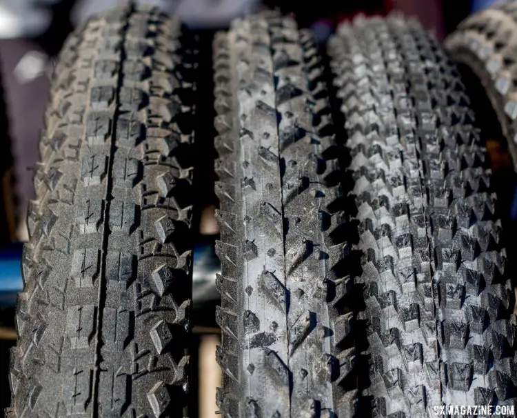 Vee Tire Co., formerly Vee Rubber, has three 700x40c gravel tires, including the Trak CX, XCX, and Rail. Sea Otter 2015. © Cyclocross Magazine