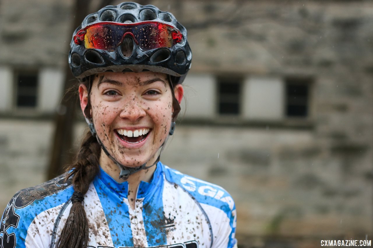 Allison Arensman was the beneficiary of a lot of support from her North Carolina Community. 2015 Collegiate Cyclocross Nationals.© Cyclocross Magazine