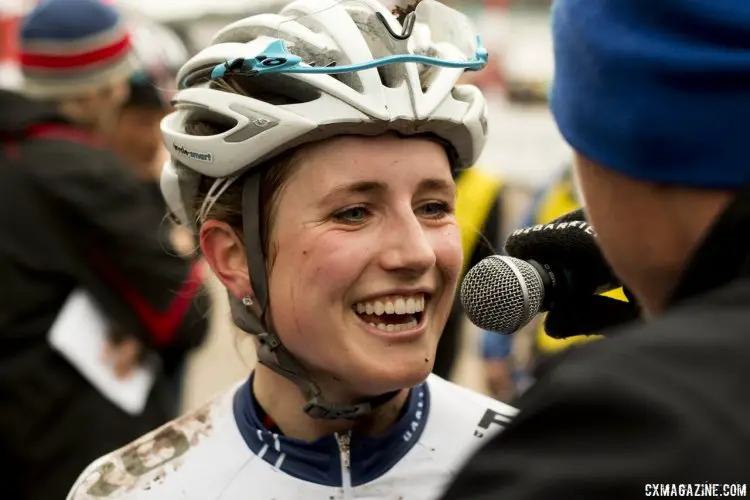 Ellen Noble wants to take aim for the Youth Women’s World Championship in 2016, and while she likes the progress being made, she acknowledges that more needs to be done. © Cyclocross Magazine